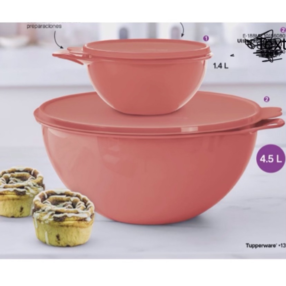 Tupperware Thatsa Bowl Set of 2